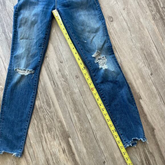 Mother The Looker Ankle Chew Jeans Women’s 25 Distressed Mum’s The Word Wash - Picture 5 of 15